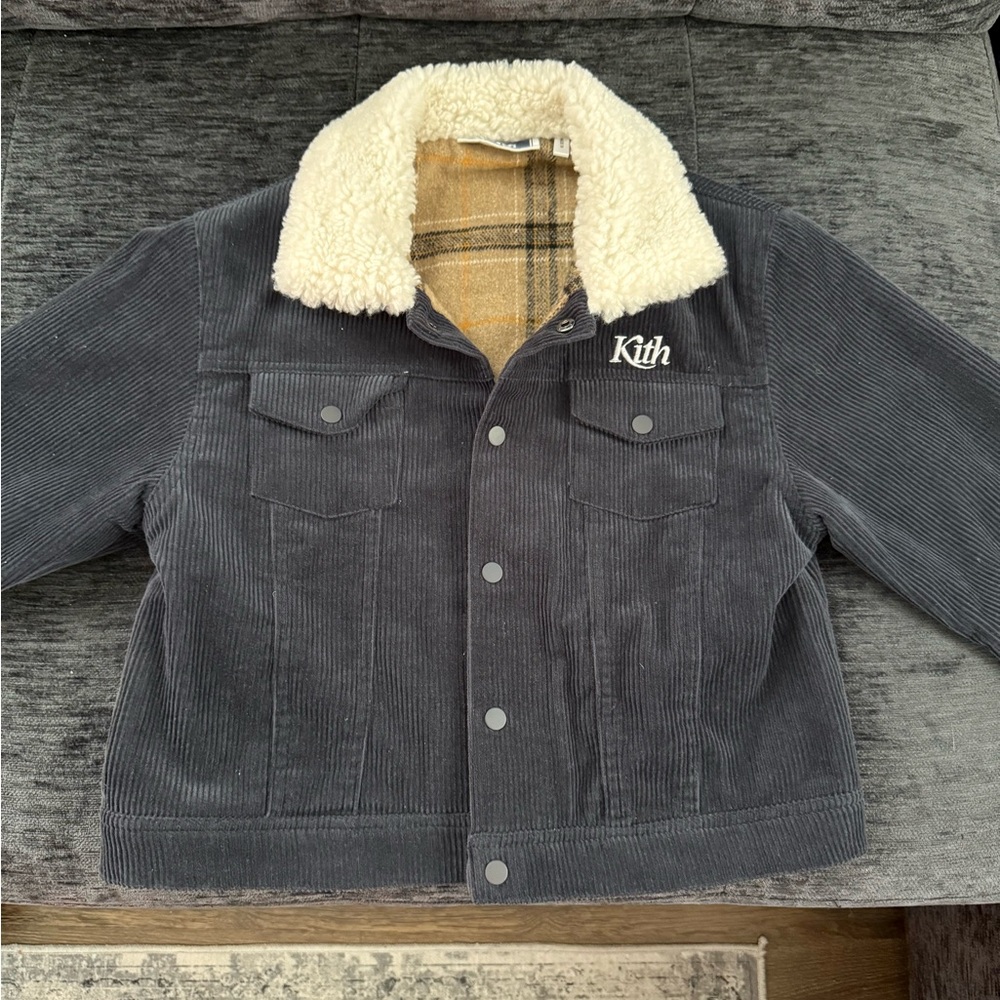 Kith Kids Corduroy Flannel Lined Jacket w/ Sherpa Collar